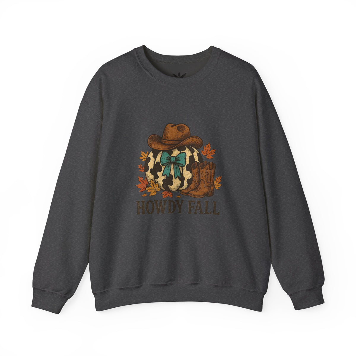 ORVIAN — Howdy Fall Wéstern Pumpkin & Ghost Cow Crewneck, Moo I Mean Boo Halloween Unisex