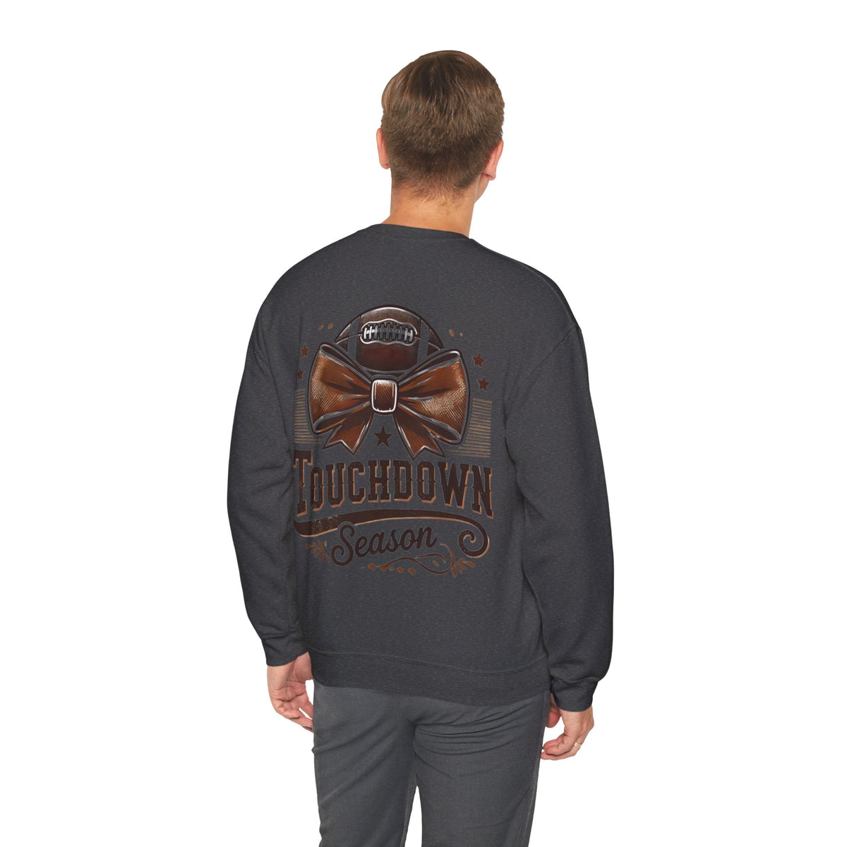 ORVIAN — Cuddles & Touchdowns Football Crewneck, 'Tis the Season Game Day Unisex Heavy Blend