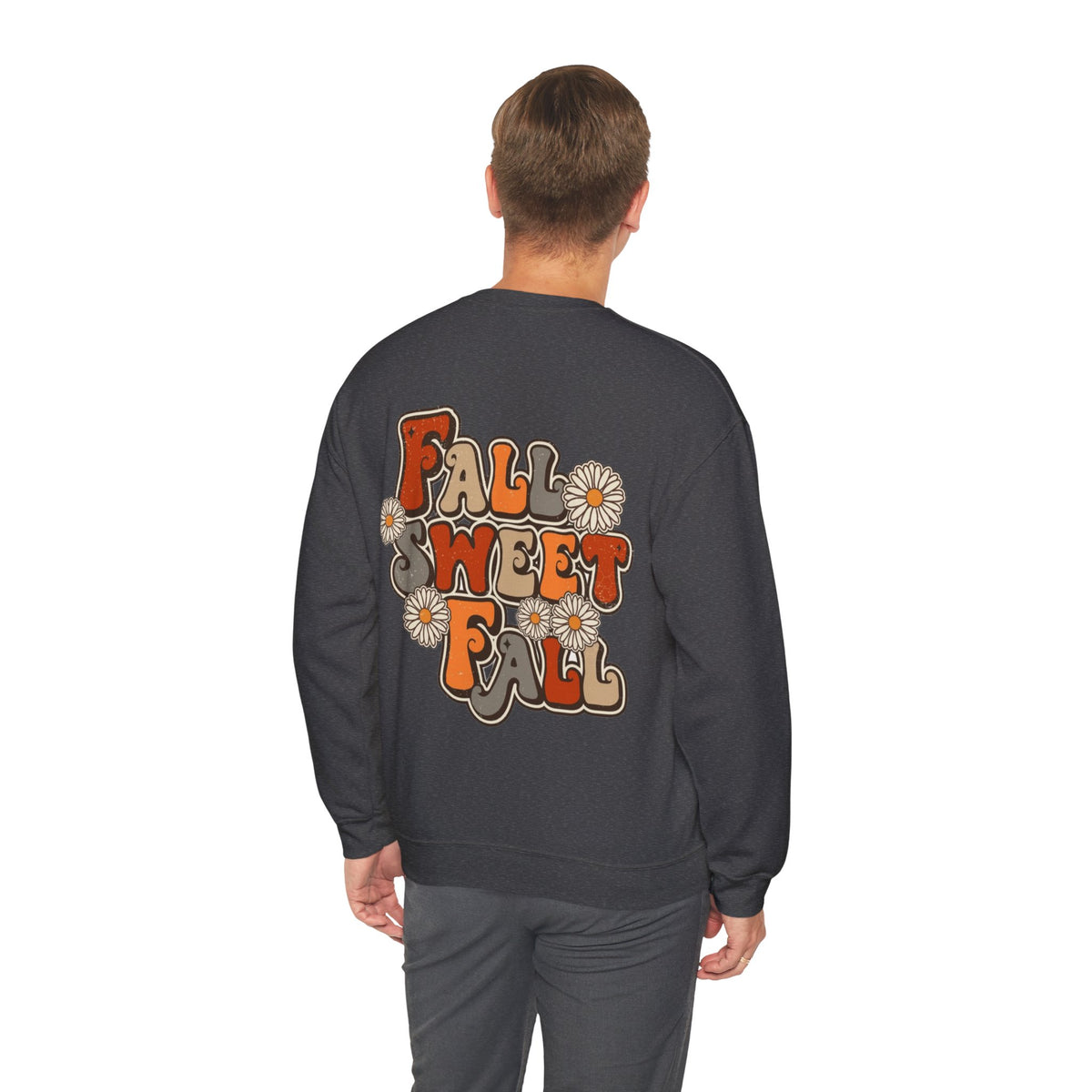 ORVIAN — ’Tis the Season Fall & Football Crewneck, Fall Sweet Fall Daisy Unisex Heavy Blend
