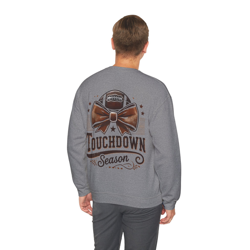 ORVIAN — Cuddles & Touchdowns Football Crewneck, 'Tis the Season Game Day Unisex Heavy Blend
