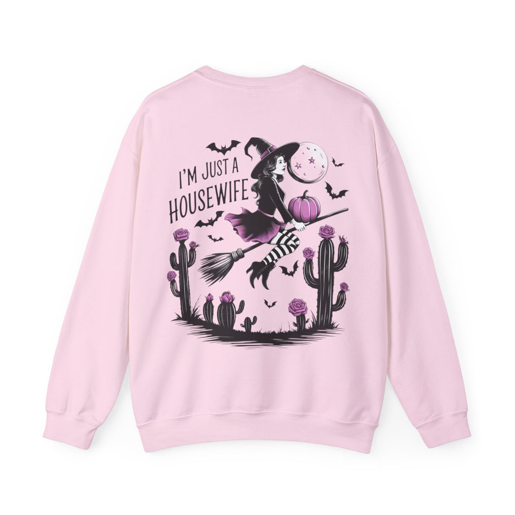 ORVIAN — Witch Please & I'm Just a Housewife Witch Crewneck, Magical Cauldron Unisex Heavy Blend