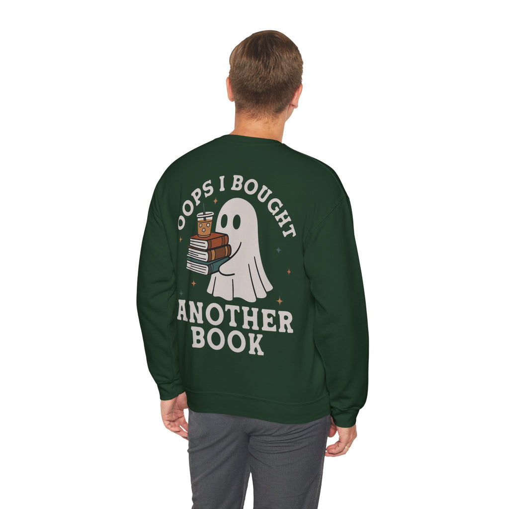 ORVIAN — Fall Into a Good Book Ghost Crewneck, Cozy Autumn Book Lover Unisex Heavy Blend