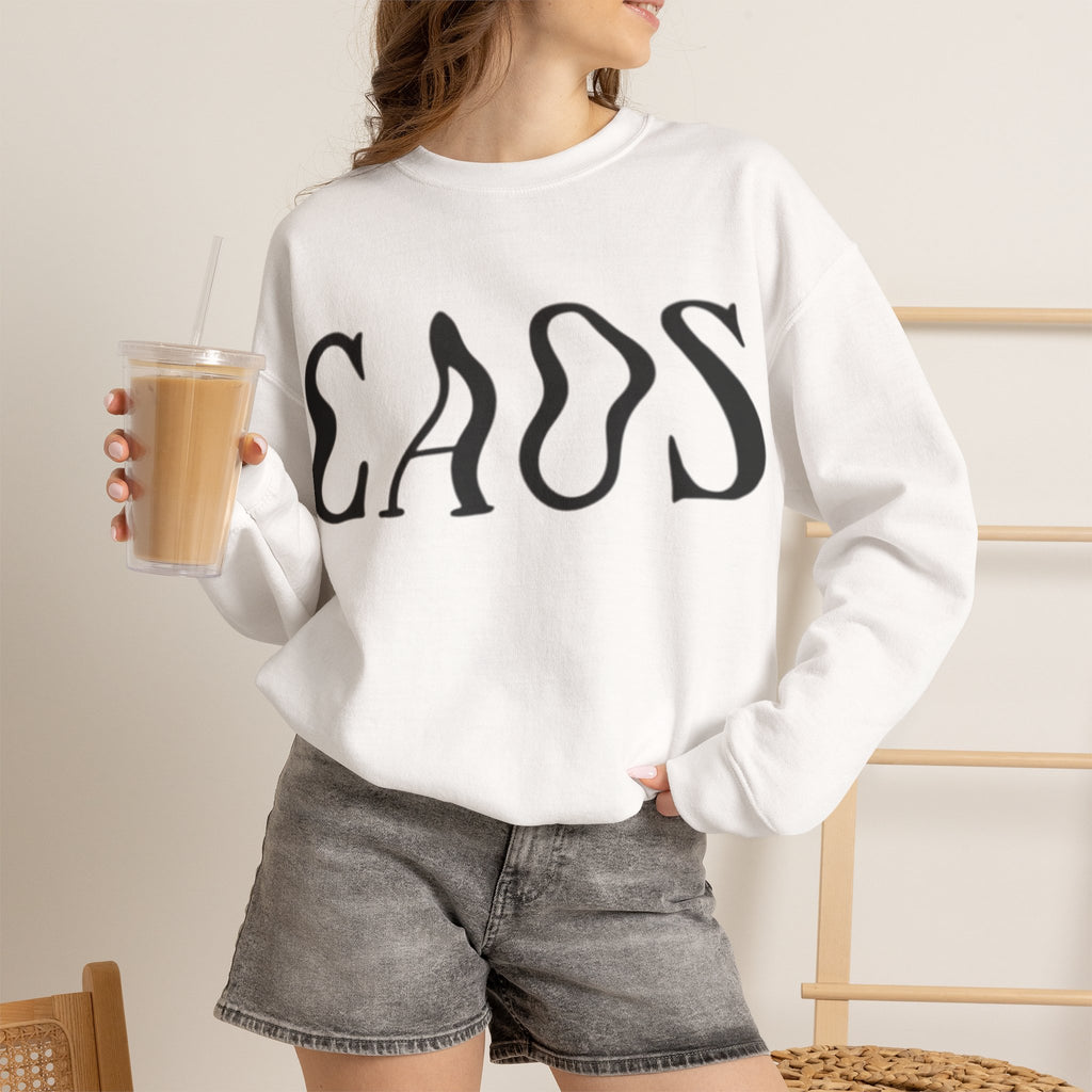 ORVIAN — Chaos Cat Crewneck, Reversed Lettering & Rebel Cat Graphic Unisex Heavy Blend