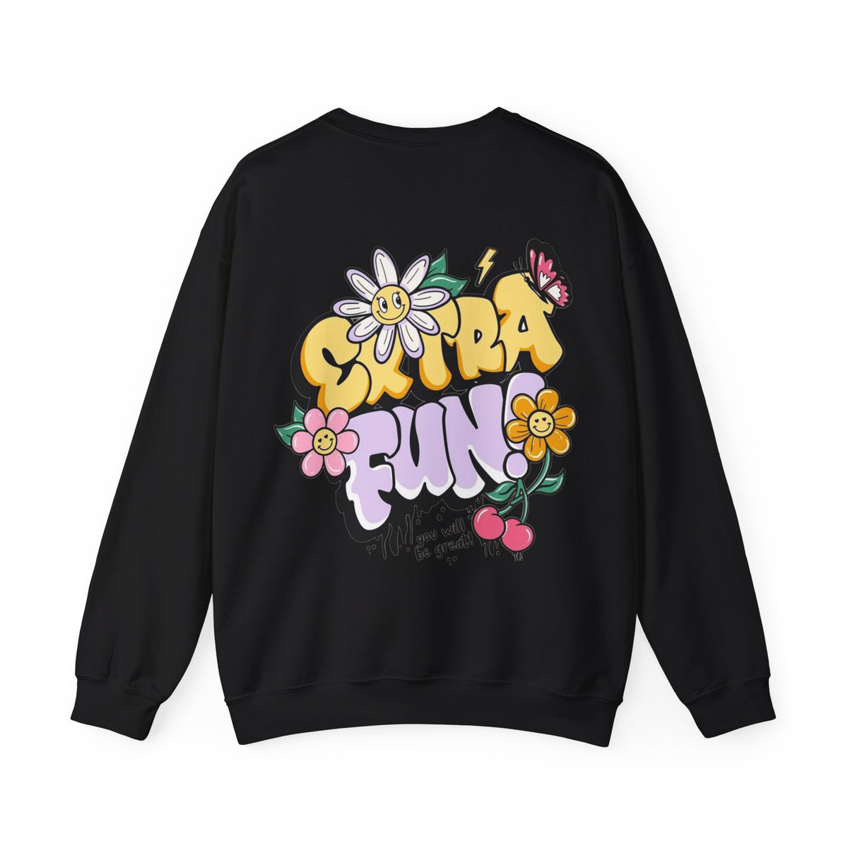 ORVIAN — Good Day to Read a Book Crewneck, Retro Floral Book Lover Sweatshirt Unisex Heavy Blend