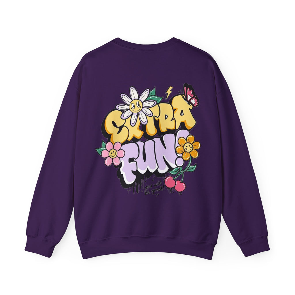 ORVIAN — Good Day to Read a Book Crewneck, Retro Floral Book Lover Sweatshirt Unisex Heavy Blend