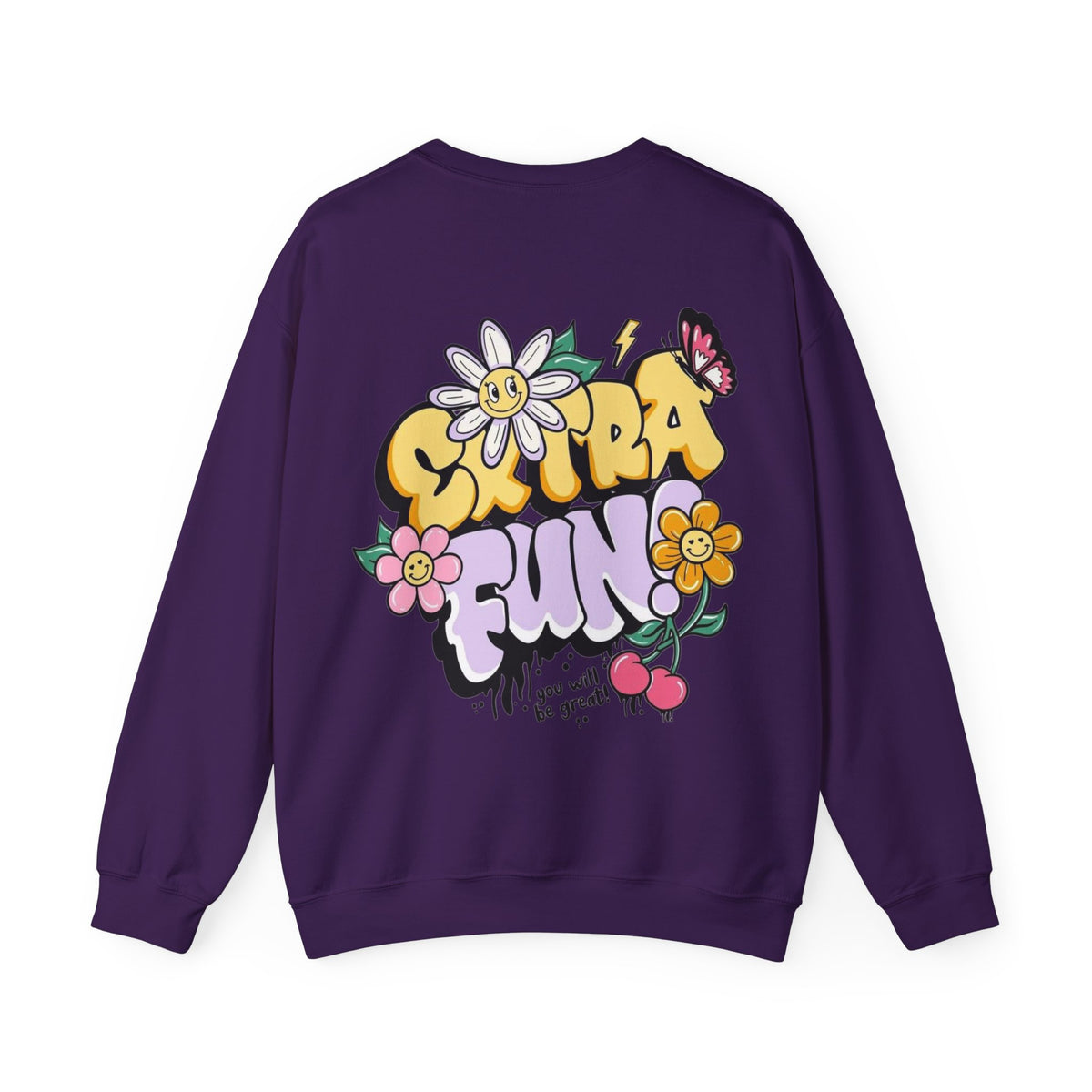 ORVIAN — Good Day to Read a Book Crewneck, Retro Floral Book Lover Sweatshirt Unisex Heavy Blend