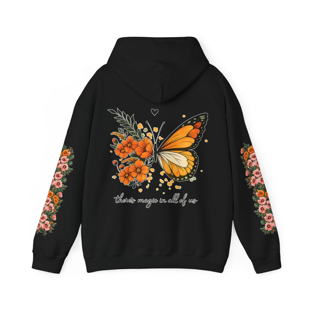 ORVIAN — Magic Floral Butterfly Unisex Heavy Blend Hoodie