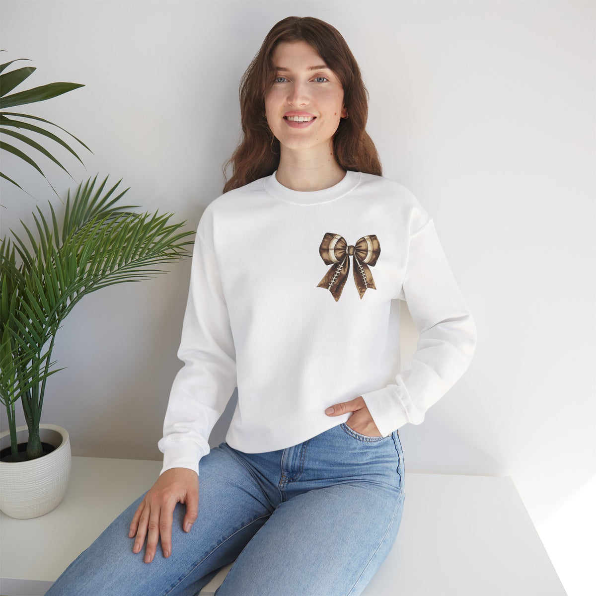 ORVIAN — ’Tis the Season Fall & Football Crewneck, Fall Sweet Fall Daisy Unisex Heavy Blend