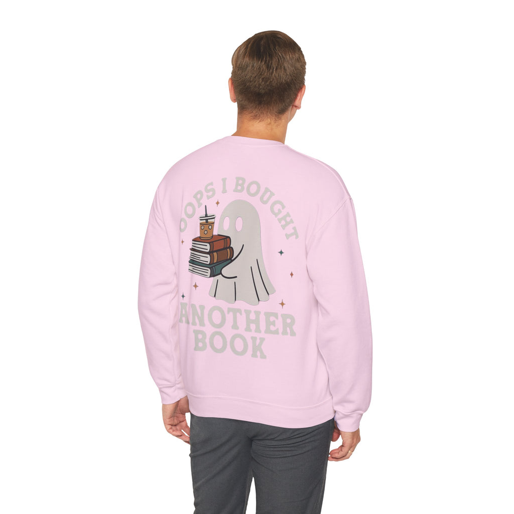 ORVIAN — Fall Into a Good Book Ghost Crewneck, Cozy Autumn Book Lover Unisex Heavy Blend