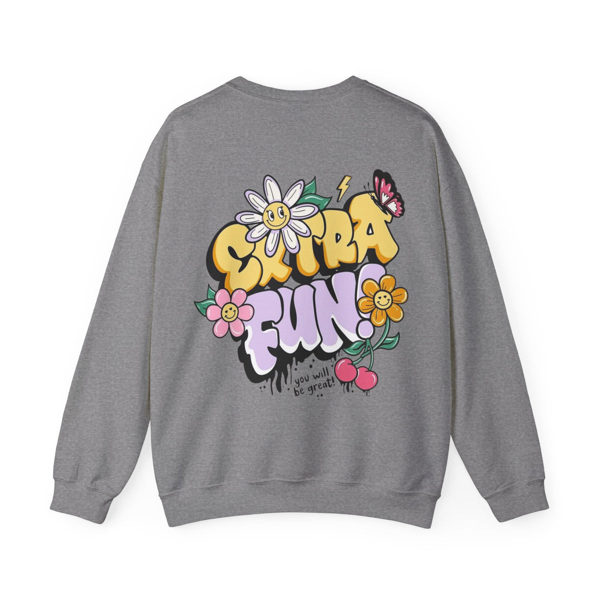 ORVIAN — Good Day to Read a Book Crewneck, Retro Floral Book Lover Sweatshirt Unisex Heavy Blend