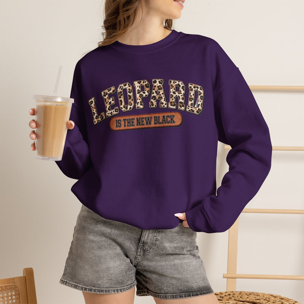 ORVIAN — Leopard Is The New Black & God Is Good Coquette Bow Crewneck, Faith-Inspired Unisex