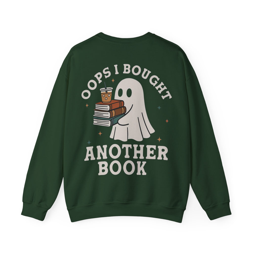 ORVIAN — Fall Into a Good Book Ghost Crewneck, Cozy Autumn Book Lover Unisex Heavy Blend