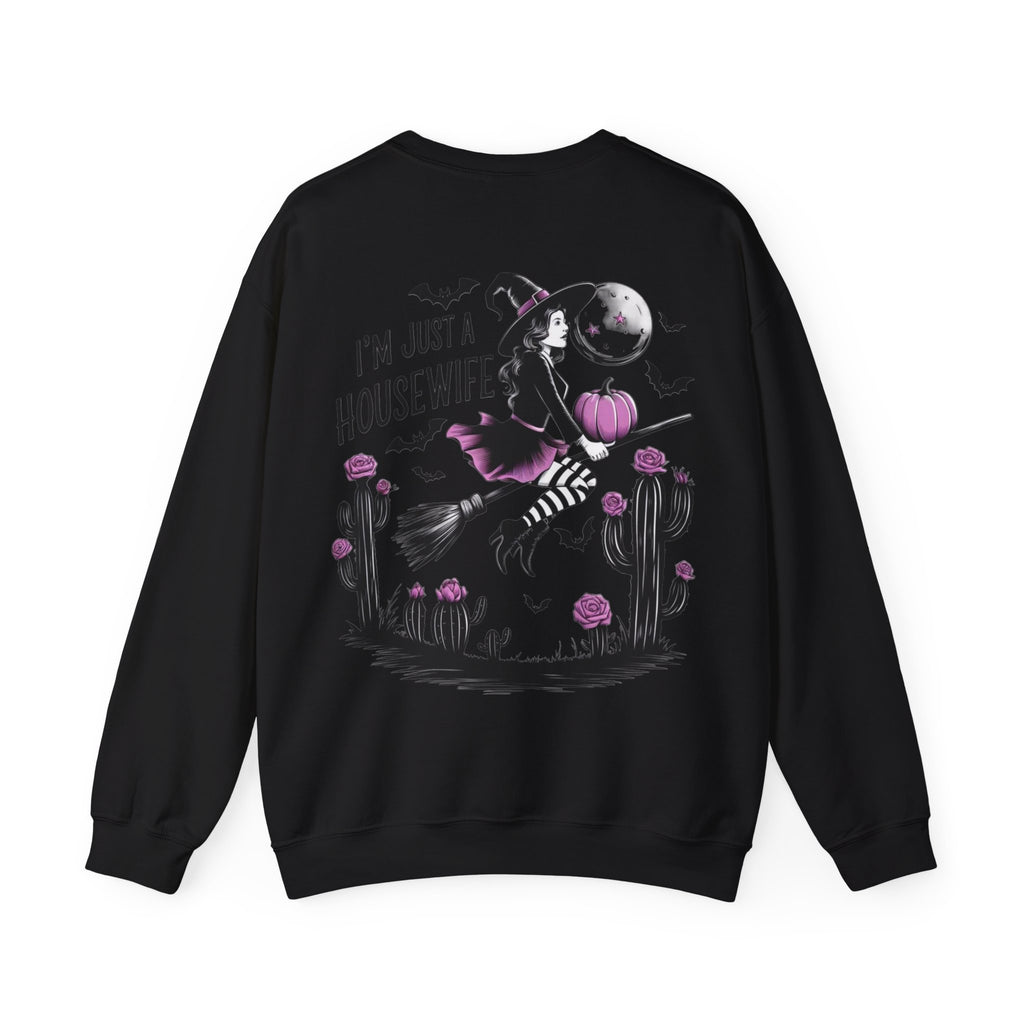 ORVIAN — Witch Please & I'm Just a Housewife Witch Crewneck, Magical Cauldron Unisex Heavy Blend