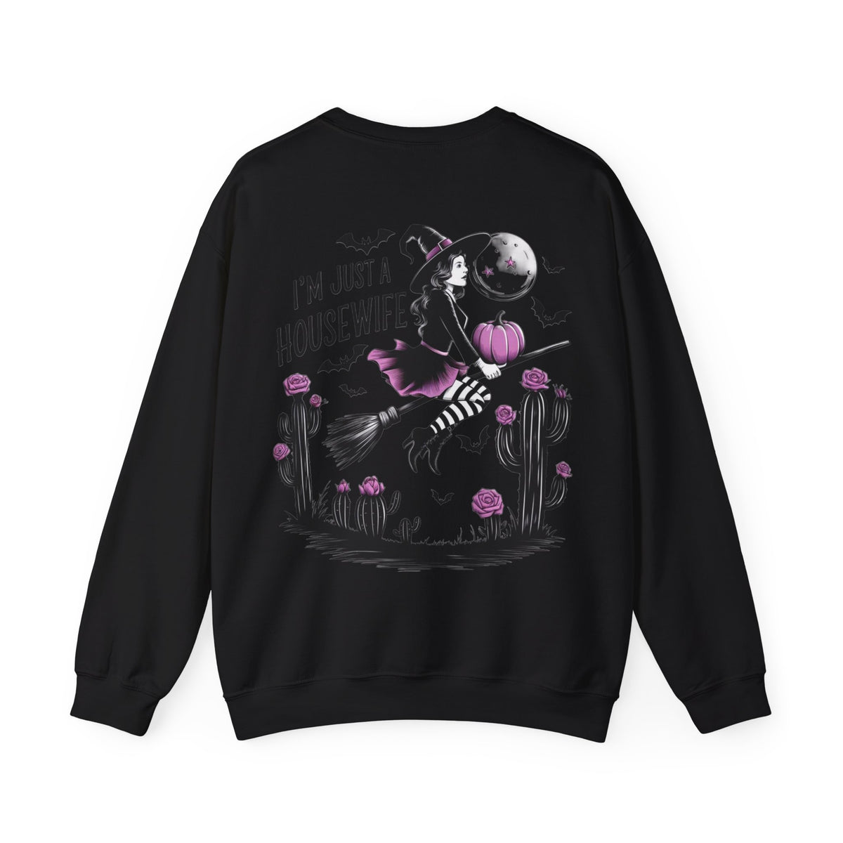 ORVIAN — Witch Please & I'm Just a Housewife Witch Crewneck, Magical Cauldron Unisex Heavy Blend