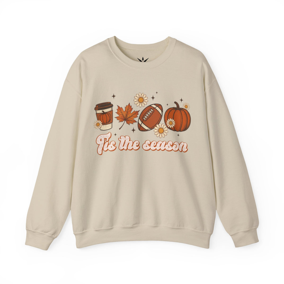 ORVIAN — ’Tis the Season Fall & Football Crewneck, Fall Sweet Fall Daisy Unisex Heavy Blend