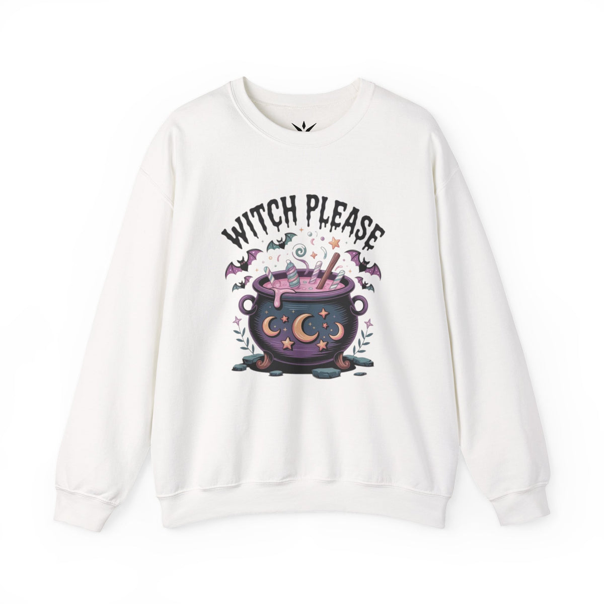 ORVIAN — Witch Please & I'm Just a Housewife Witch Crewneck, Magical Cauldron Unisex Heavy Blend