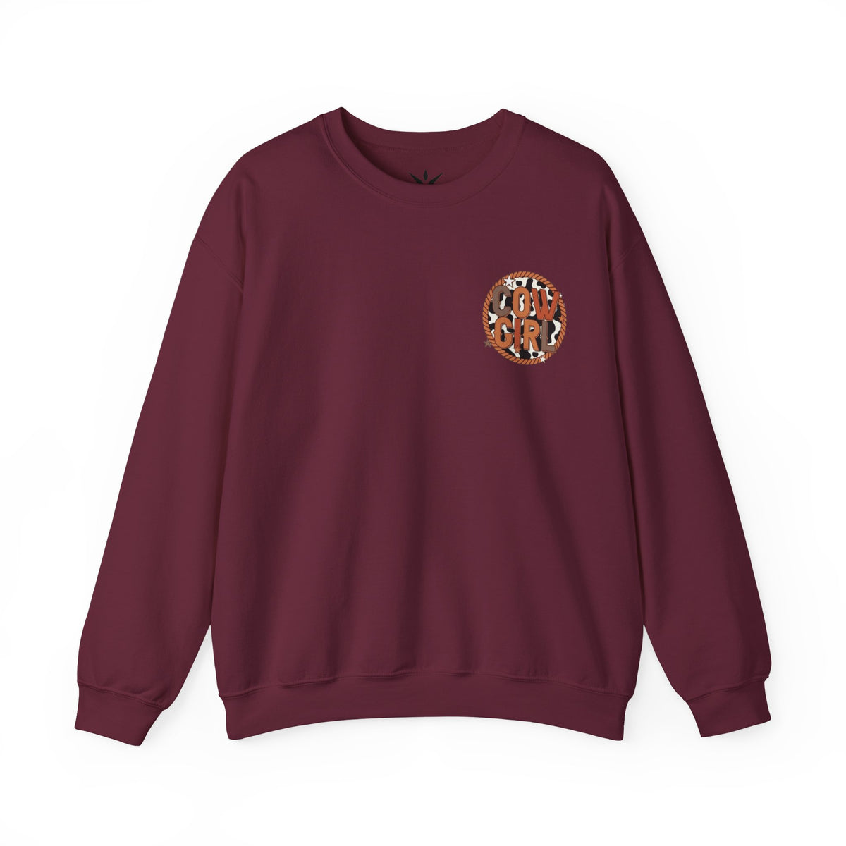 ORVIAN — Cowgirl “If I'm the Problem” Western Crewneck, Longhorn Skull Unisex Heavy Blend