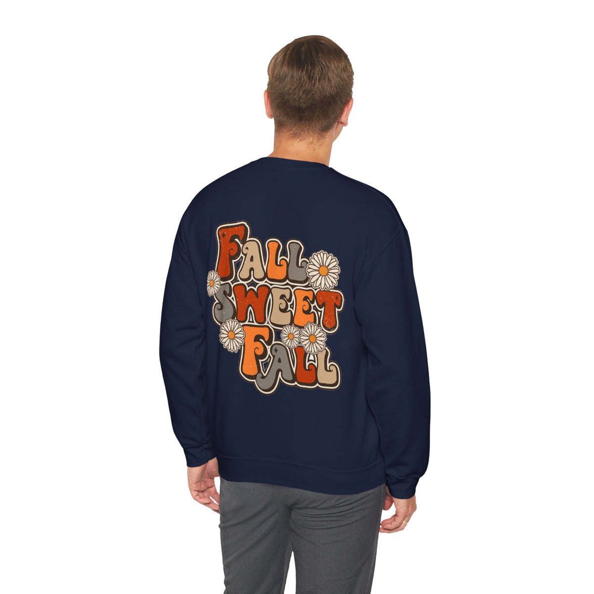 ORVIAN — ’Tis the Season Fall & Football Crewneck, Fall Sweet Fall Daisy Unisex Heavy Blend