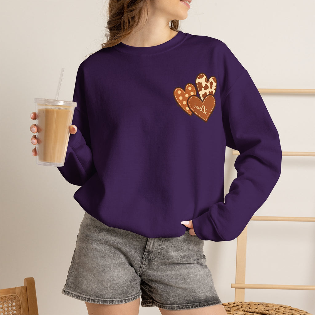 ORVIAN — Highland Cow & Cute Ghost Western Floral Crewneck, Spooky Unisex Sweatshirt