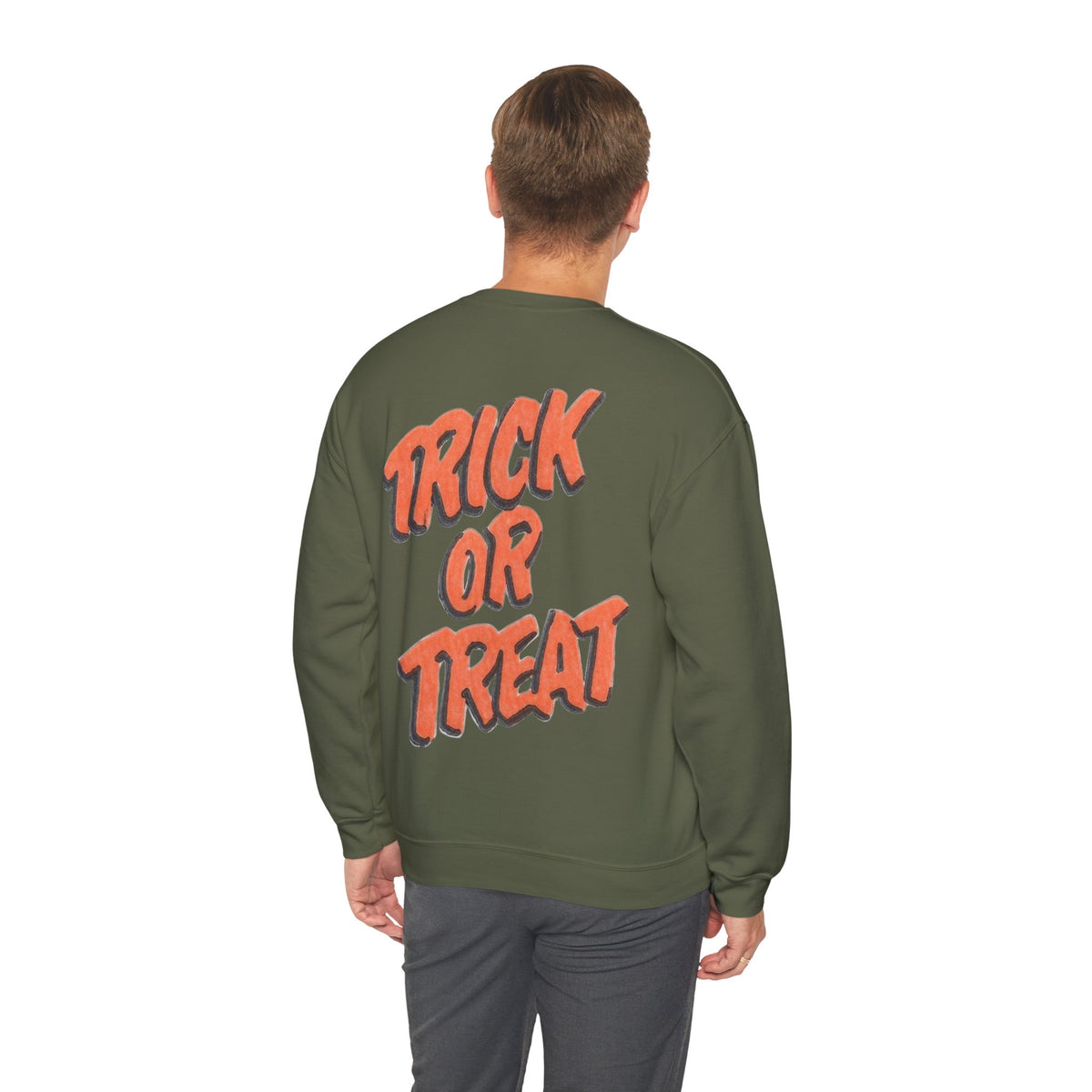 ORVIAN — Pumpkin Bra & Trick or Treat Halloween Crewneck, Skeleton Hands Unisex Heavy Blend