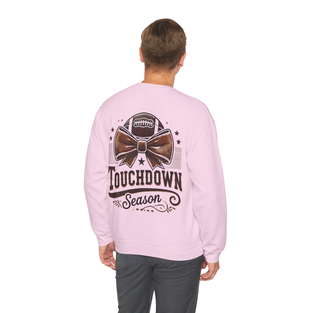 ORVIAN — Cuddles & Touchdowns Football Crewneck, 'Tis the Season Game Day Unisex Heavy Blend