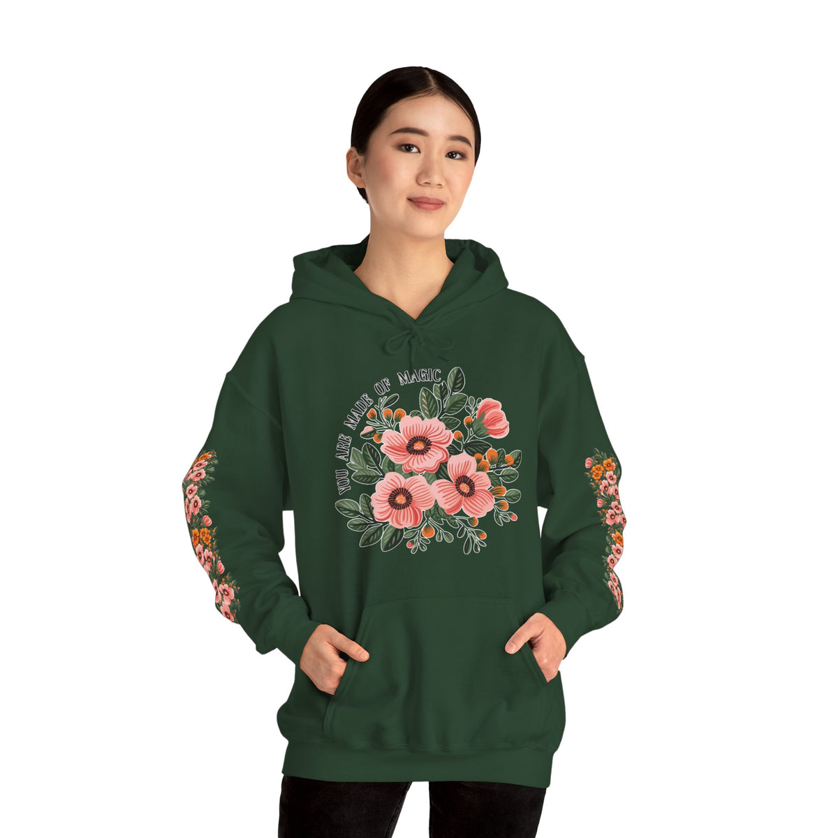 ORVIAN — Magic Floral Butterfly Unisex Heavy Blend Hoodie