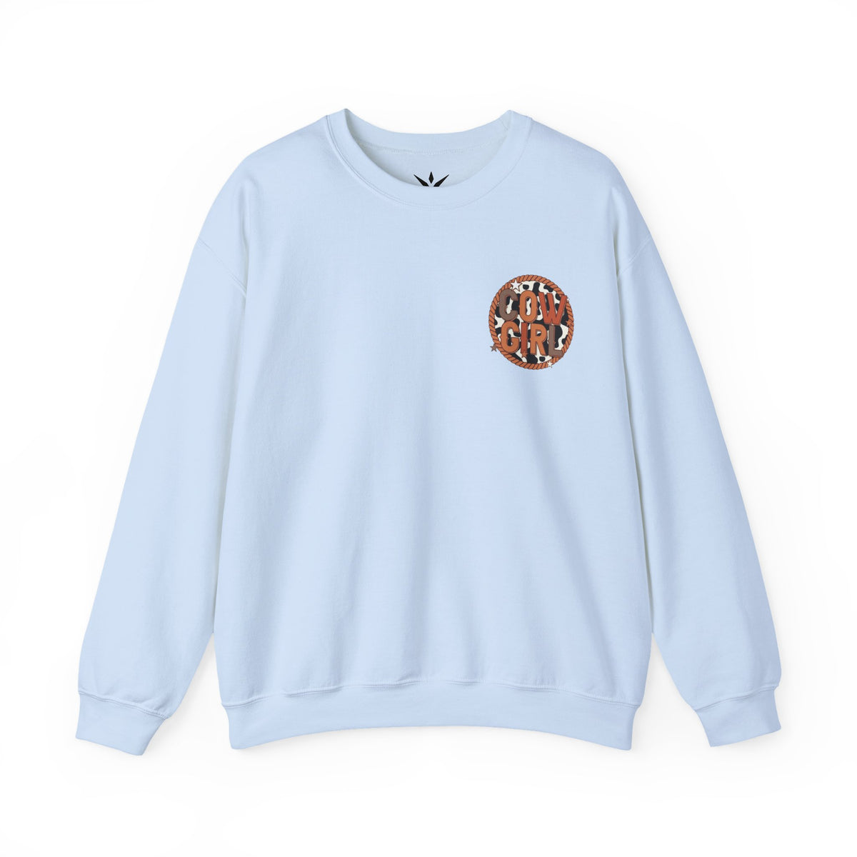 ORVIAN — Cowgirl “If I'm the Problem” Western Crewneck, Longhorn Skull Unisex Heavy Blend