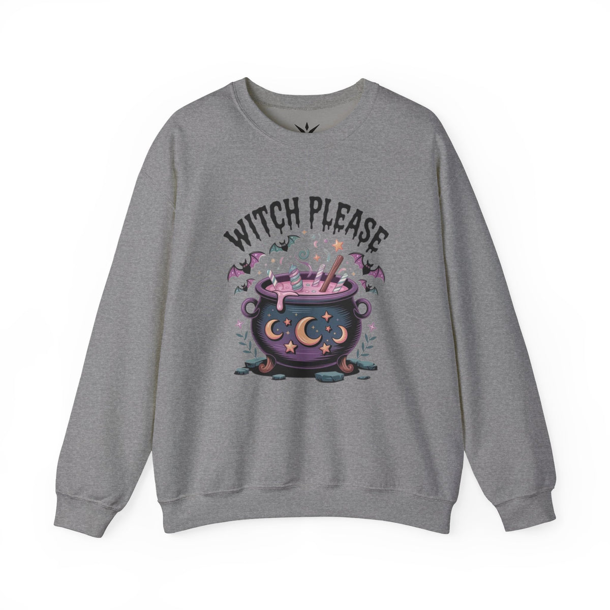 ORVIAN — Witch Please & I'm Just a Housewife Witch Crewneck, Magical Cauldron Unisex Heavy Blend