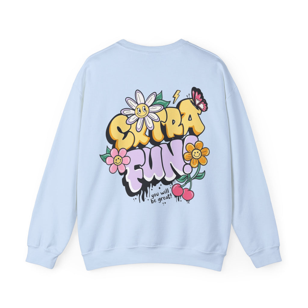 ORVIAN — Good Day to Read a Book Crewneck, Retro Floral Book Lover Sweatshirt Unisex Heavy Blend