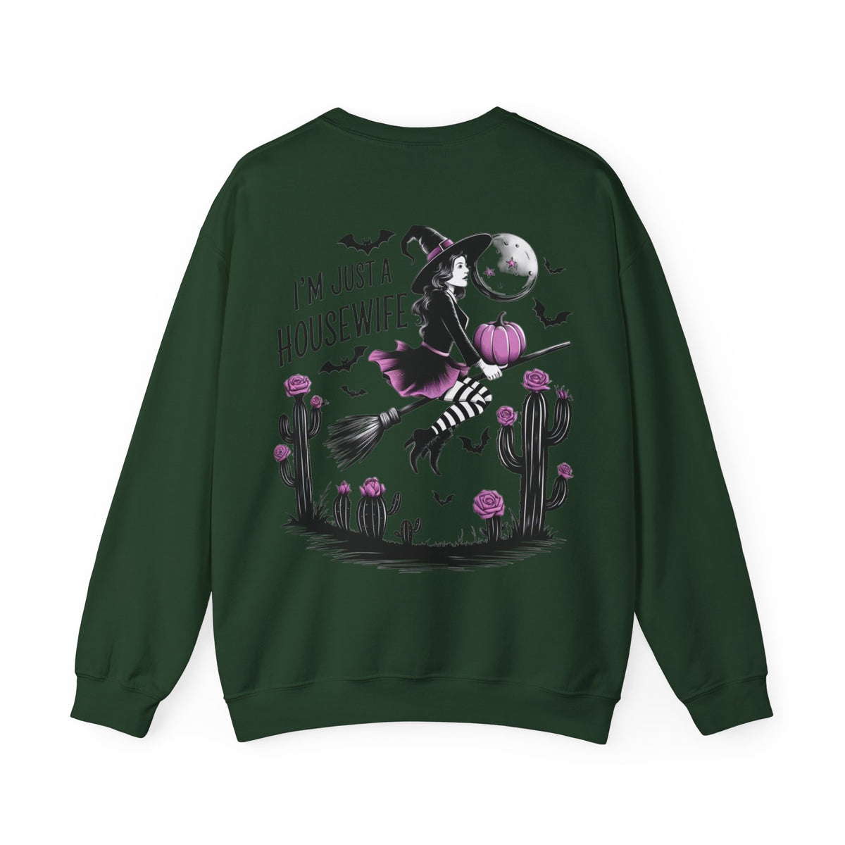 ORVIAN — Witch Please & I'm Just a Housewife Witch Crewneck, Magical Cauldron Unisex Heavy Blend