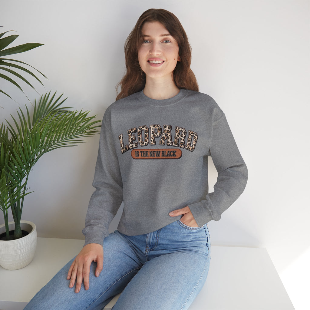 ORVIAN — Leopard Is The New Black & God Is Good Coquette Bow Crewneck, Faith-Inspired Unisex
