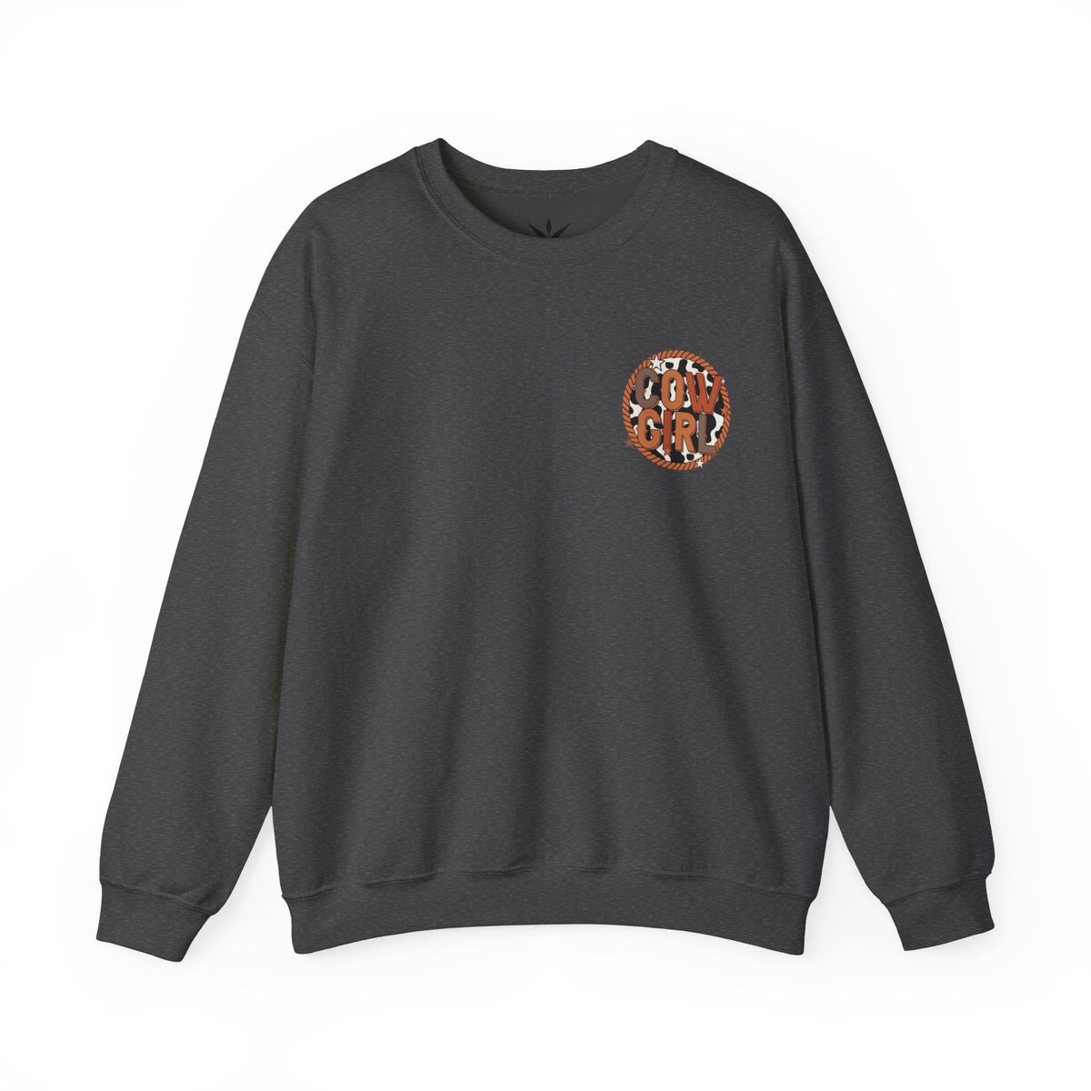 ORVIAN — Cowgirl “If I'm the Problem” Western Crewneck, Longhorn Skull Unisex Heavy Blend