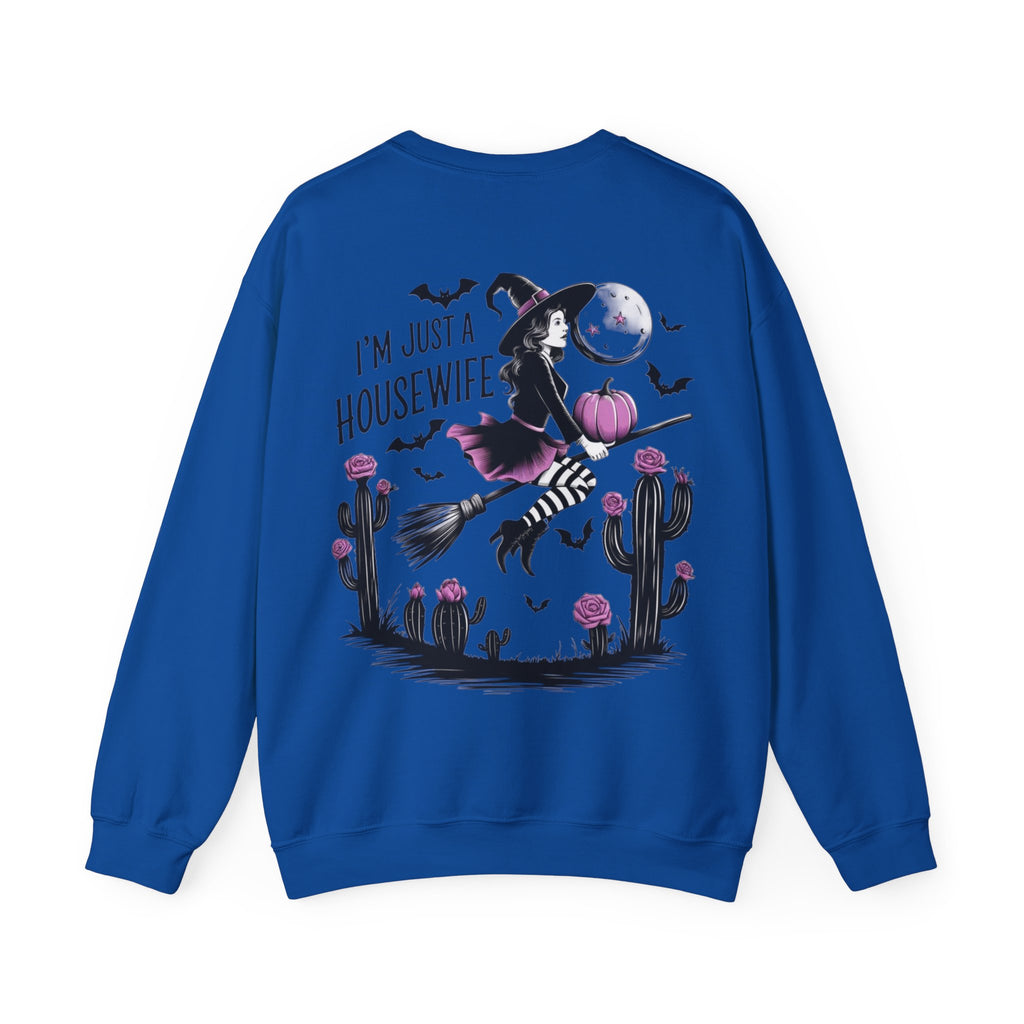 ORVIAN — Witch Please & I'm Just a Housewife Witch Crewneck, Magical Cauldron Unisex Heavy Blend
