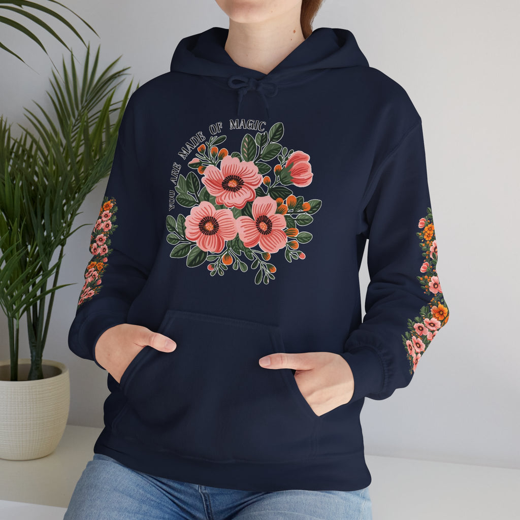 ORVIAN — Magic Floral Butterfly Unisex Heavy Blend Hoodie