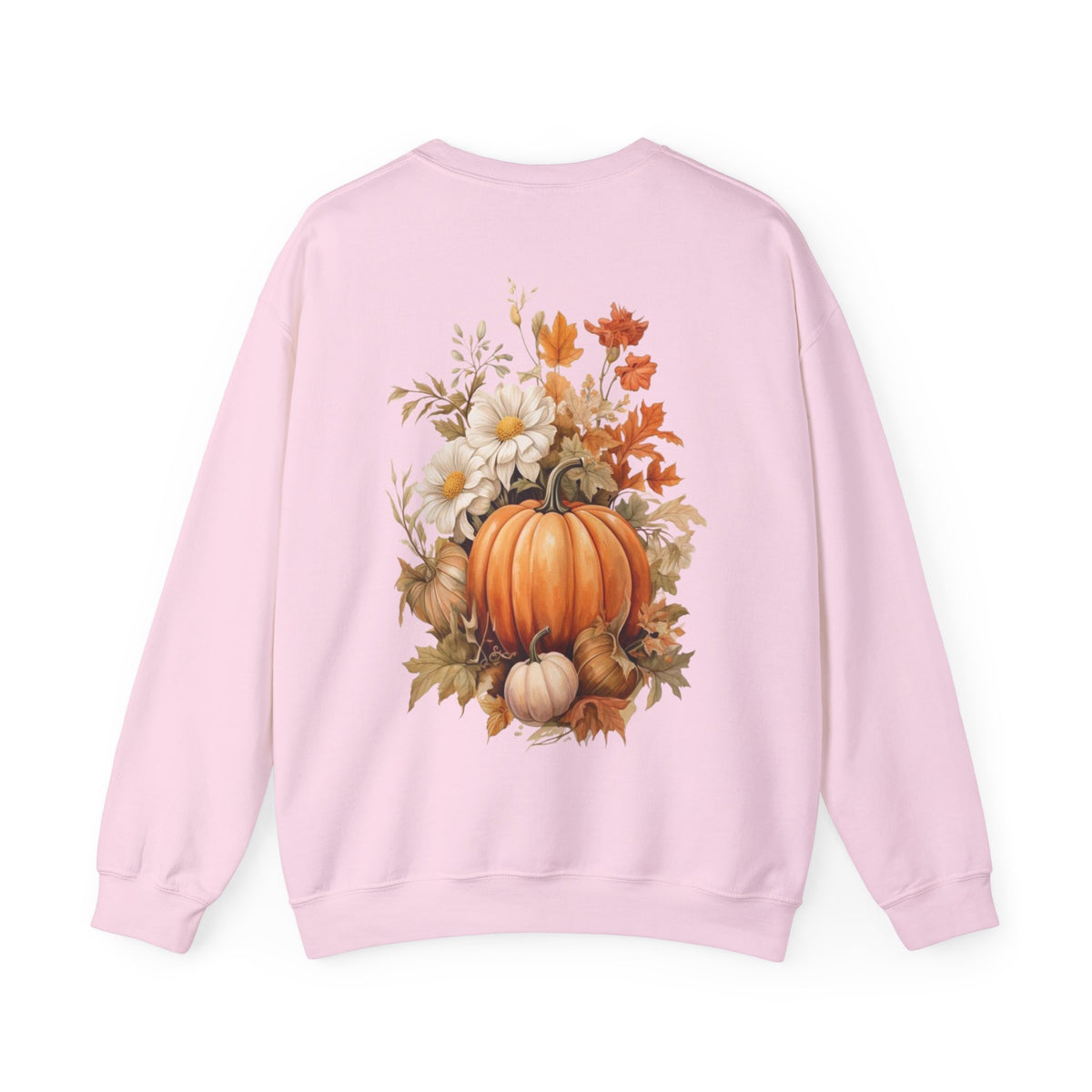 ORVIAN — Pumpkin Spice & Autumn Botanicals Crewneck, Floral Pumpkin Fall Unisex Sweatshirt