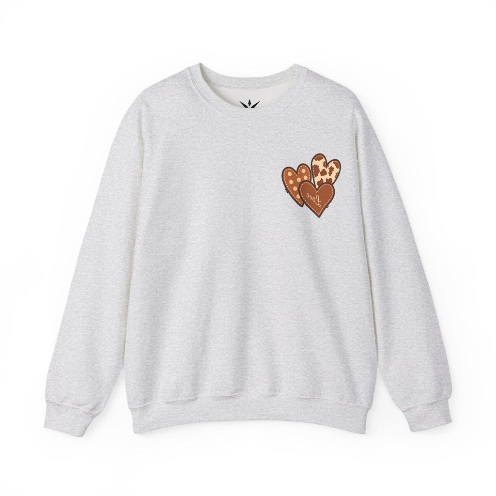 ORVIAN — Highland Cow & Cute Ghost Western Floral Crewneck, Spooky Unisex Sweatshirt