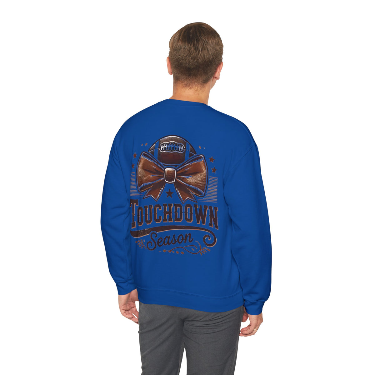 ORVIAN — Cuddles & Touchdowns Football Crewneck, 'Tis the Season Game Day Unisex Heavy Blend