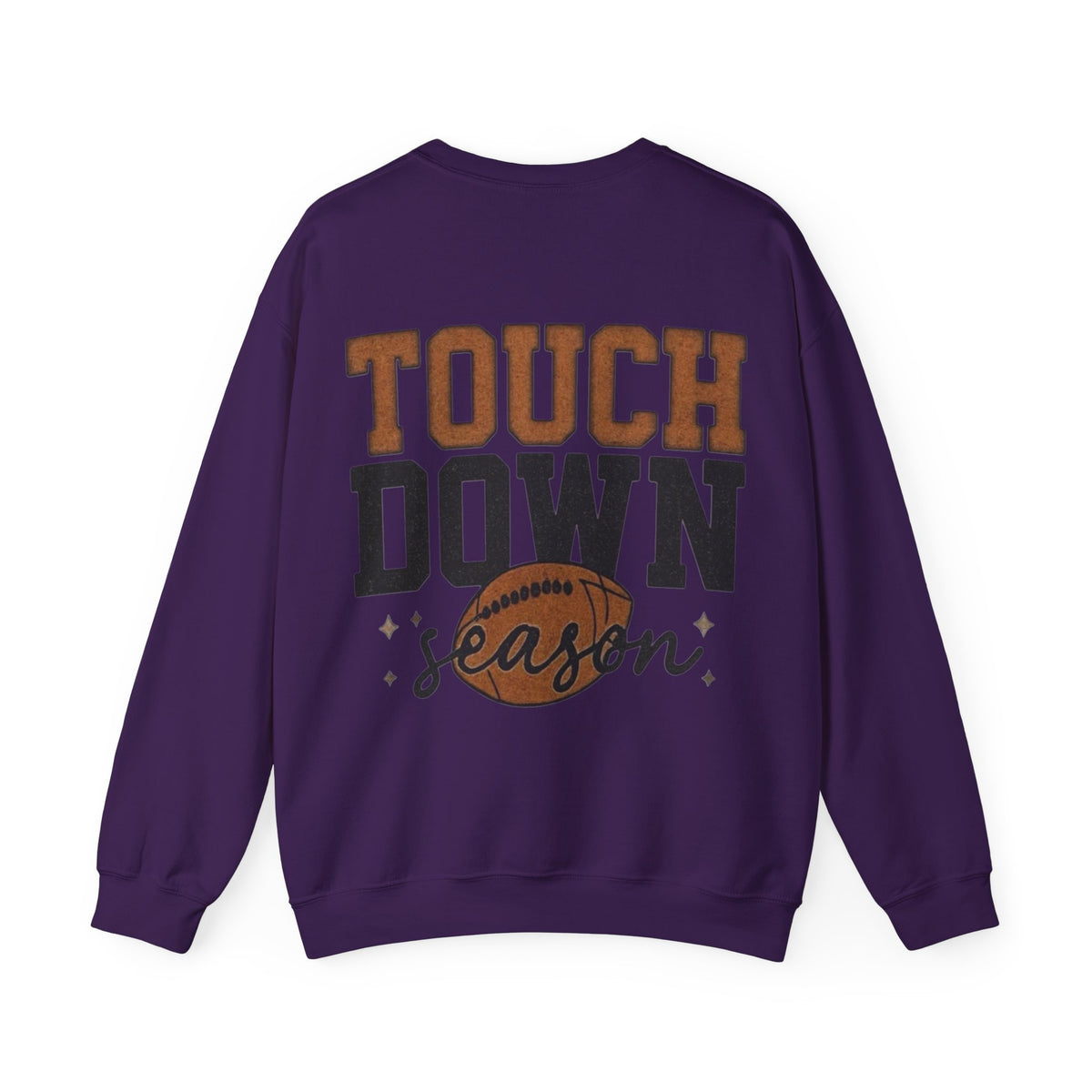 ORVIAN — Touchdown Season Coquette Football Bow Crewneck, Varsity Game Day Unisex Heavy Blend