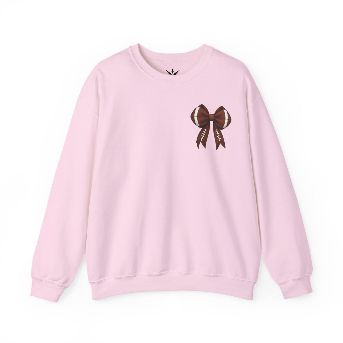 ORVIAN — Touchdown Season Coquette Football Bow Crewneck, Varsity Game Day Unisex Heavy Blend