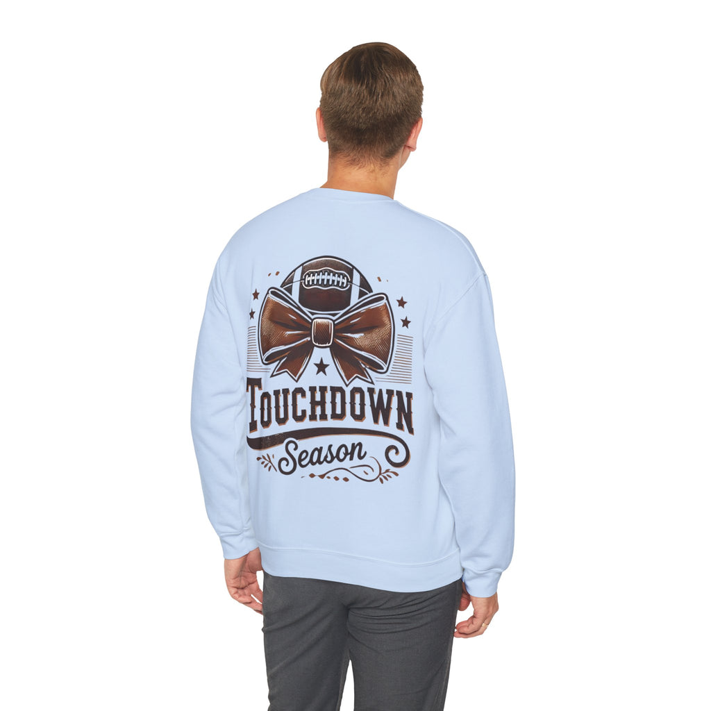 ORVIAN — Cuddles & Touchdowns Football Crewneck, 'Tis the Season Game Day Unisex Heavy Blend