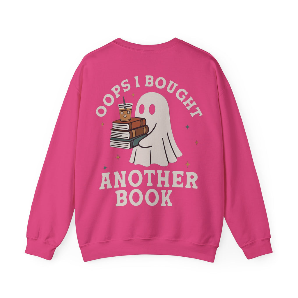 ORVIAN — Fall Into a Good Book Ghost Crewneck, Cozy Autumn Book Lover Unisex Heavy Blend