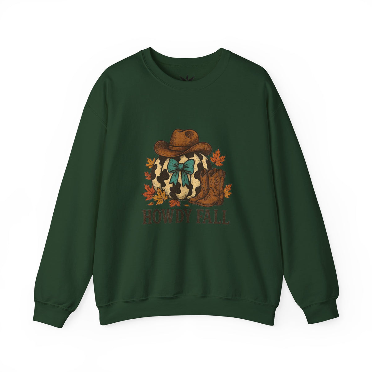 ORVIAN — Howdy Fall Wéstern Pumpkin & Ghost Cow Crewneck, Moo I Mean Boo Halloween Unisex