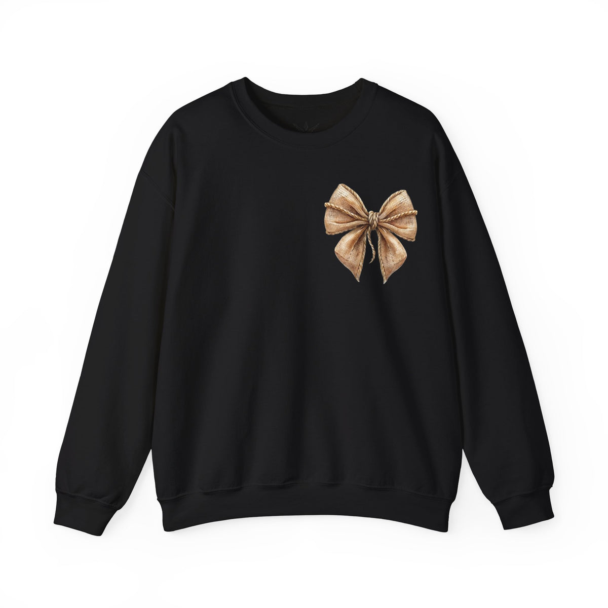 ORVIAN — Coquette Fall Bow & Football Crewneck, Pumpkin Spice Game Day Unisex Heavy Blend