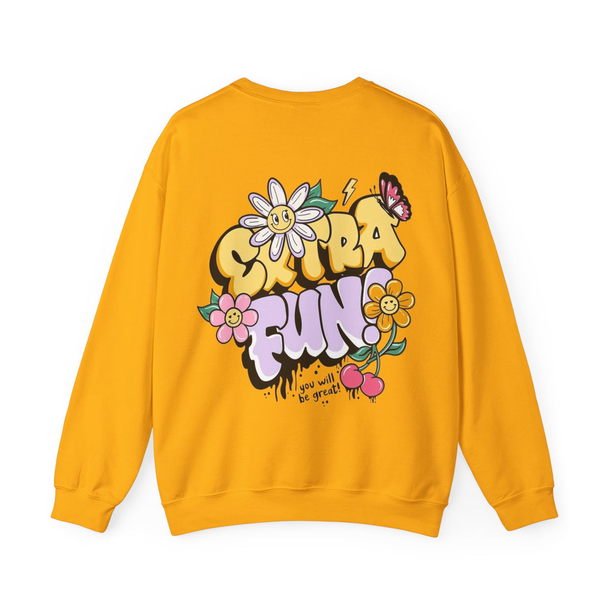 ORVIAN — Good Day to Read a Book Crewneck, Retro Floral Book Lover Sweatshirt Unisex Heavy Blend