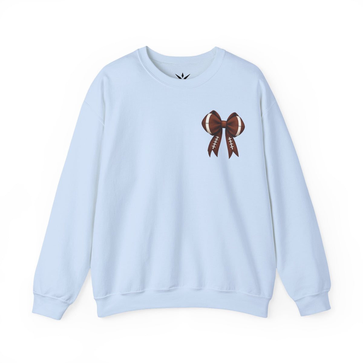 ORVIAN — Touchdown Season Coquette Football Bow Crewneck, Varsity Game Day Unisex Heavy Blend