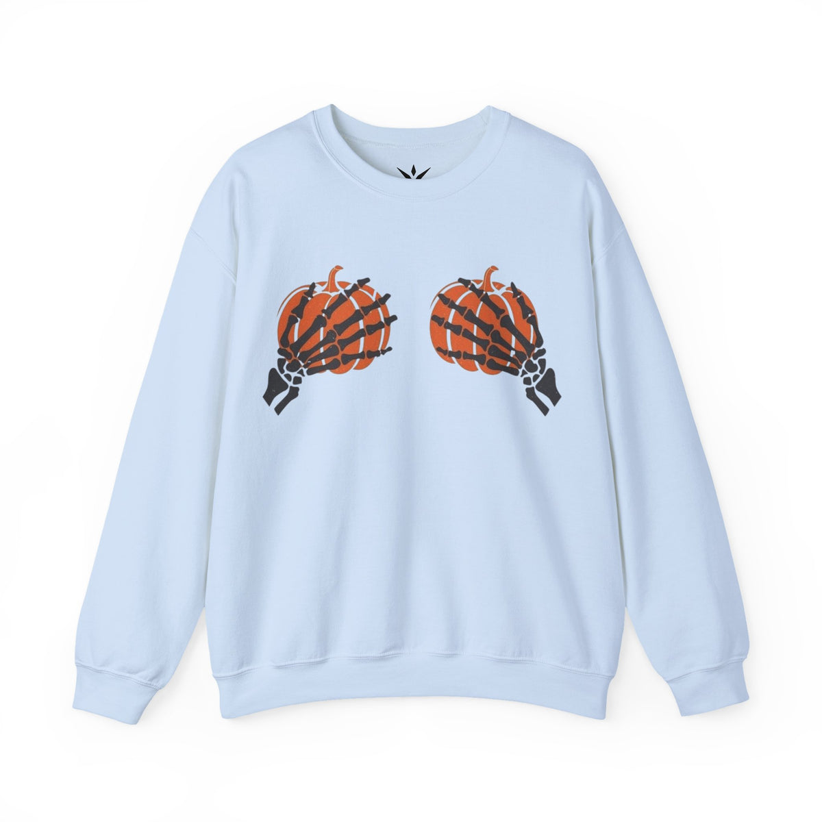 ORVIAN — Pumpkin Bra & Trick or Treat Halloween Crewneck, Skeleton Hands Unisex Heavy Blend