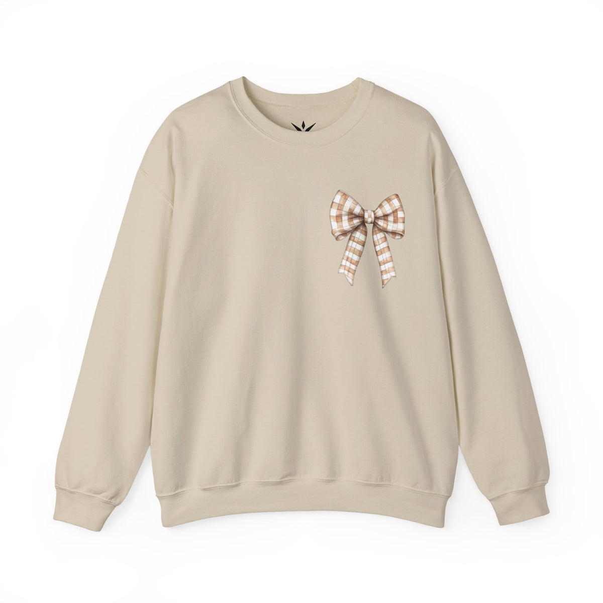 ORVIAN — Touchdown Season Football Bow Crewneck, Sparkle Game Day Sporty Unisex Heavy Blend