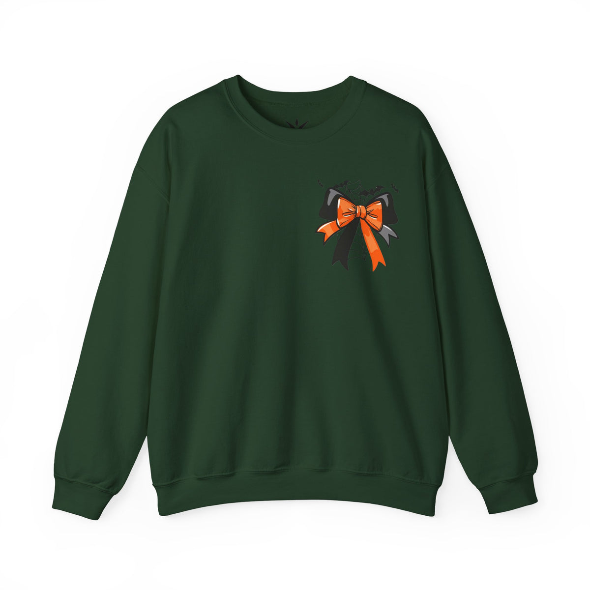 ORVIAN — Coquette Ghost & Bow Halloween Crewneck, Lace Ghost Pumpkin Unisex Sweatshirt