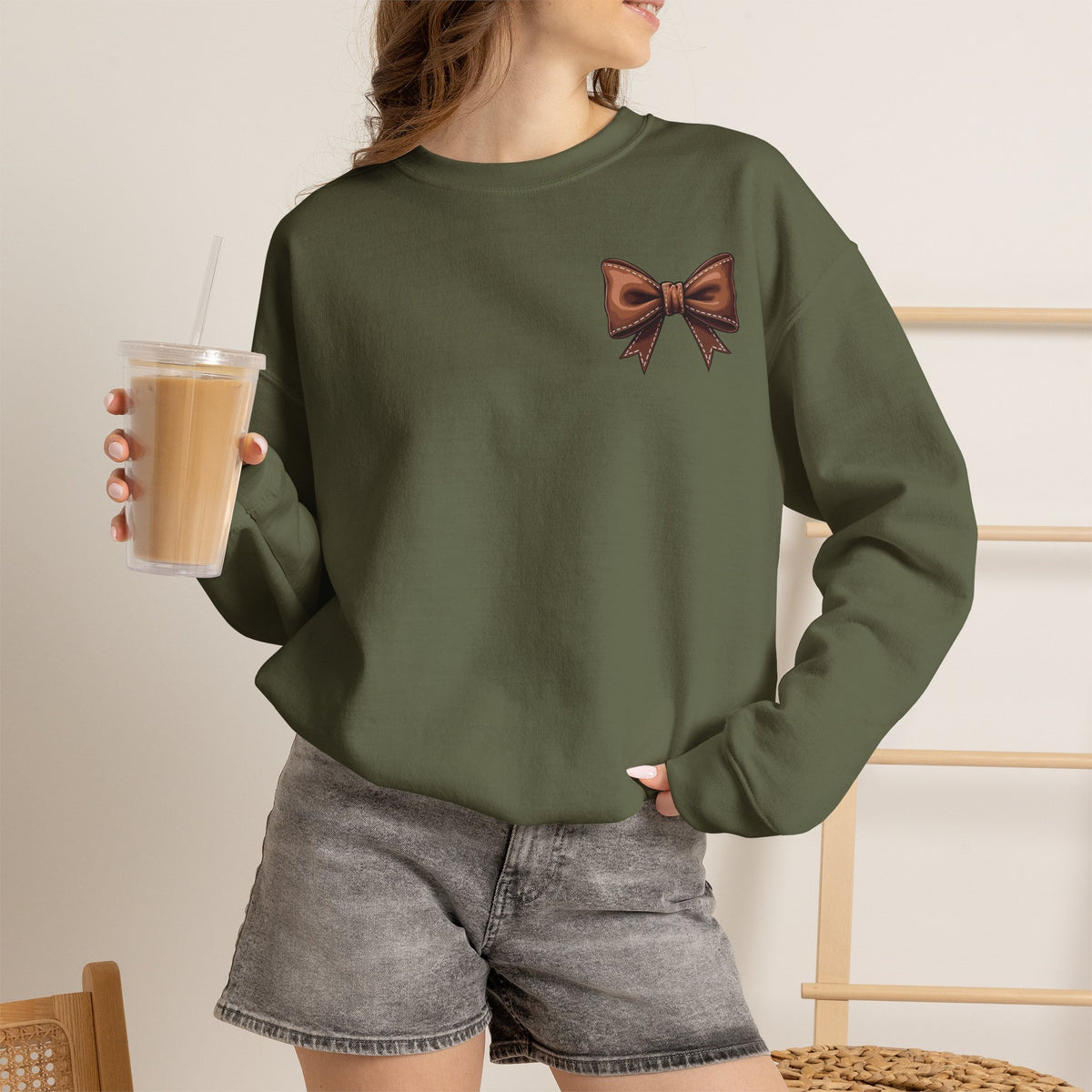 ORVIAN — Cuddles & Touchdowns Football Crewneck, 'Tis the Season Game Day Unisex Heavy Blend