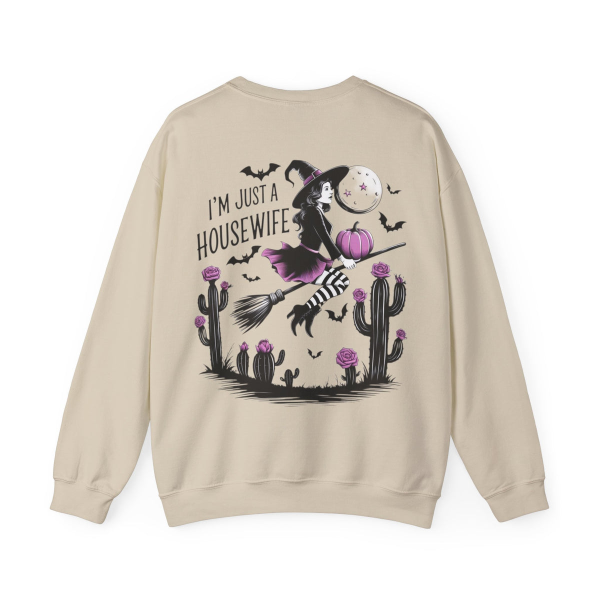 ORVIAN — Witch Please & I'm Just a Housewife Witch Crewneck, Magical Cauldron Unisex Heavy Blend